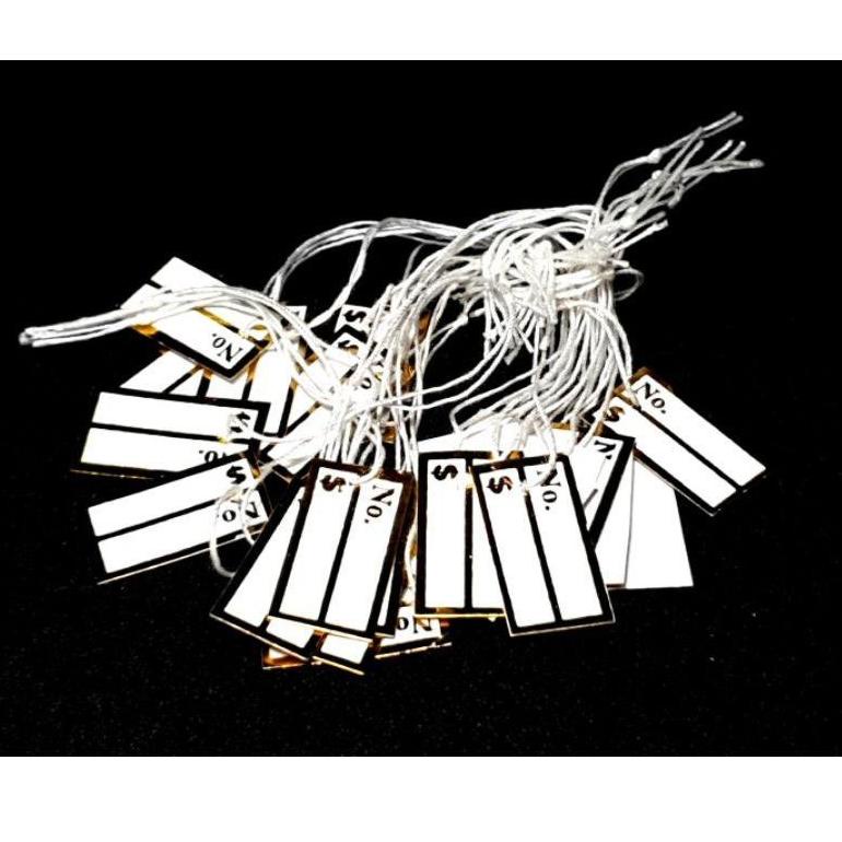 

[B-Y4Y] ♥☞] Bandrol / Price Tag / Label Harga Perhiasan1 Pack Isi 100 - merah - gold-kekinian