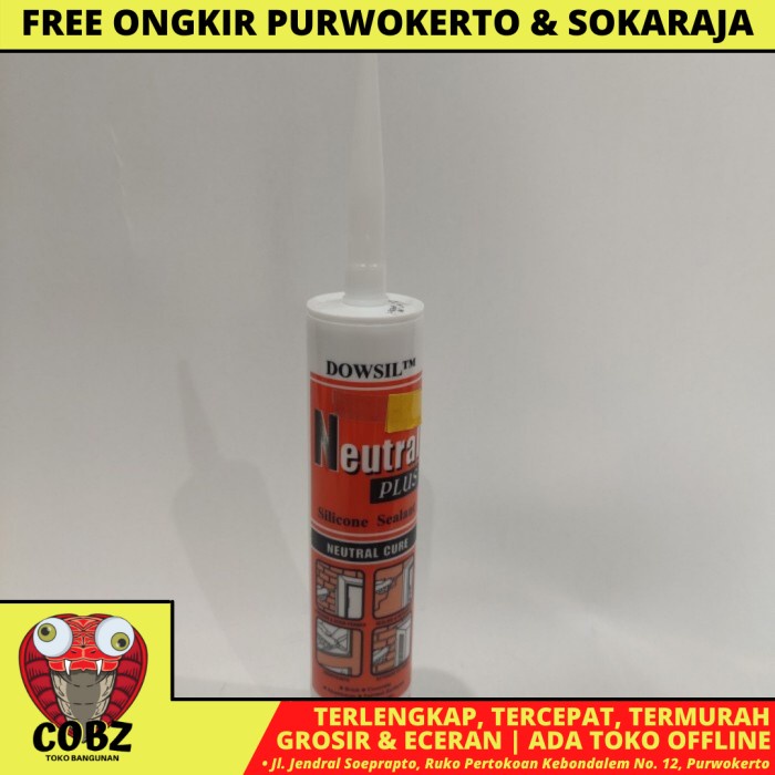 

DOWSIL 300 ML SILICONE SEALANT LEM KACA NEUTRAL NETRAL BOTOL