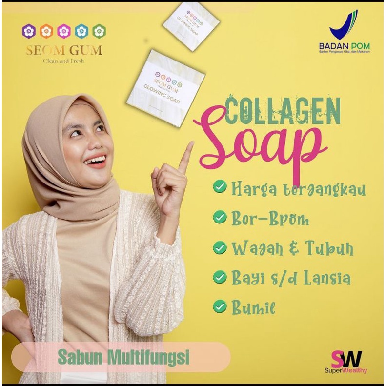 

SEOM GUM GLOWING SOAP SABUN MULTI FUNGSI HITS SEDANG VIRAL
