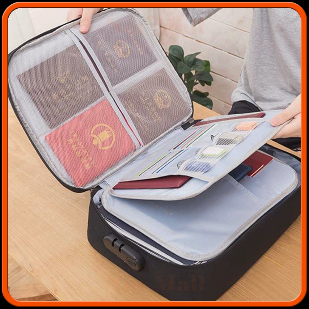 Tas Travel Organizer Double Layer Password Lock -ST322