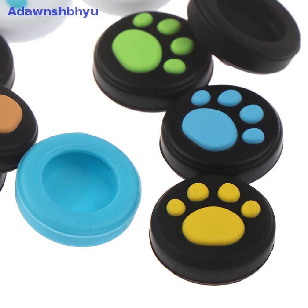 Adhyu 4pcs Cute Cat Paw Claw Thumb Stick Grip Cap Cover Untuk Nintend Switch Lite ID