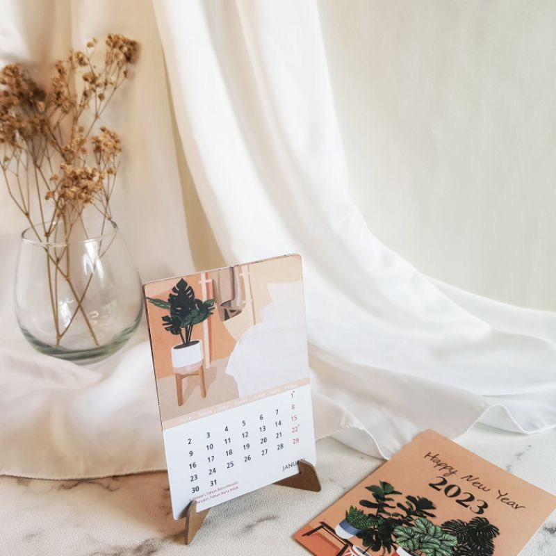 Jual Kalender Aesthetic 2023kalender Mejakalender Mini Shopee Indonesia 