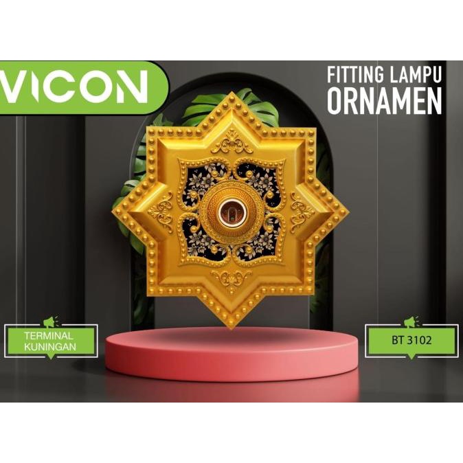 Vicon Fitting Lampu Ornamen/Ornamen Lampu/Fitting Lampu Hias Ornamen