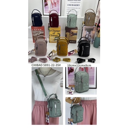 CB5891-85 TAS WANITA IMPORT CHIBAO 3in1 JINJING SELEMPANG PINGGANG