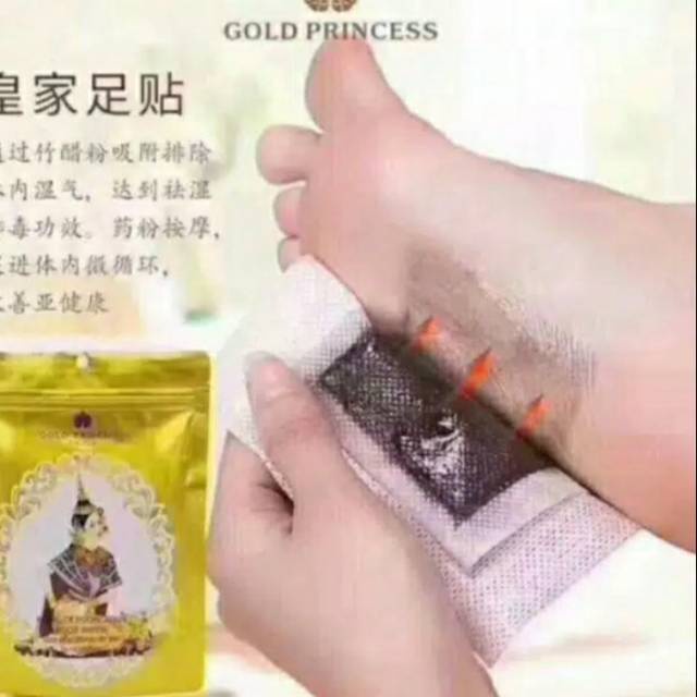 GOLD PRINCESS ROYAL Detoxification Foot Patch Koyo Detox kaki Thailand / Koyo Detoxifikasi