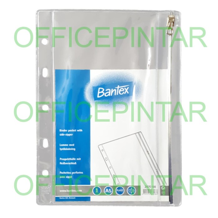 

[OFFICE] ZIPPER POCKET A5 BANTEX 2070 BINDER 2 LUBANG