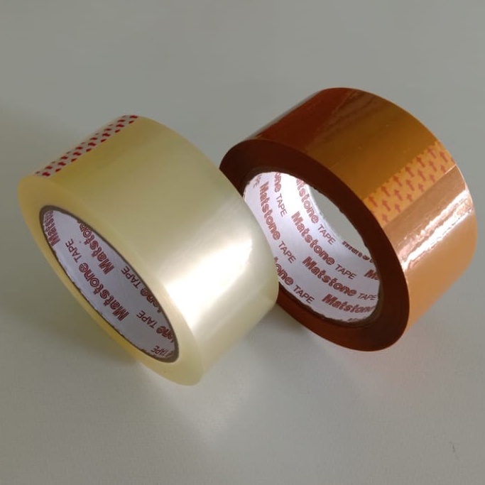 

Lakban Bening/Coklat 45mm x100yard Merk Matstone Murah dan Berkualitas