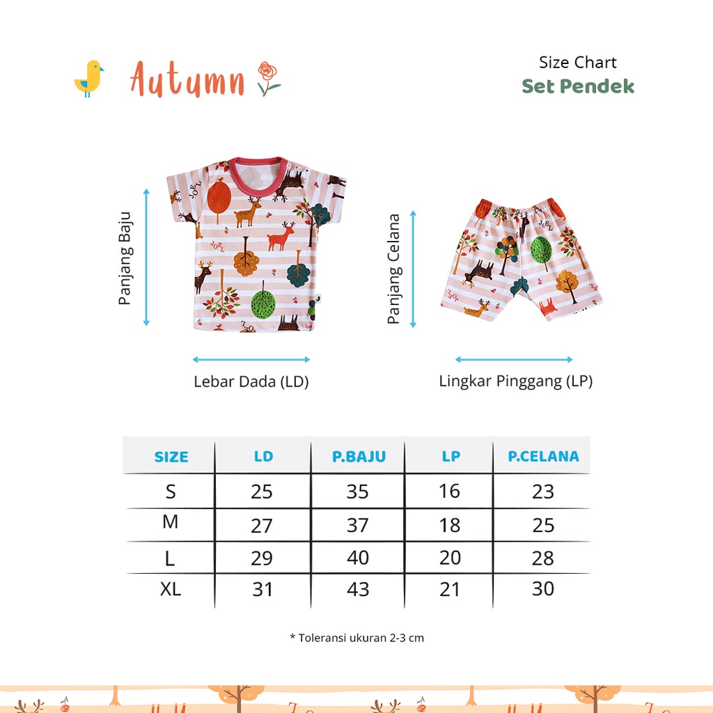 Setelan baju anak lengan pendek SNI PREMIUM JOEL set baju bayi celana pendek oblong piyama baju harian kancing pundak