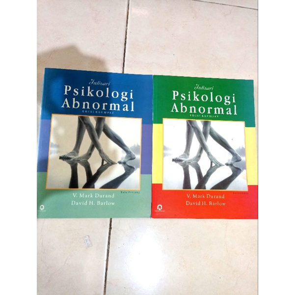 ( PROMO BUKU MURAH ORIGINAL ) BUKU PSIKOLOGI / 1 SET 2 BUKU / JILID 1 DAN 2 / PSIKOLOGI ABNORMAL / V