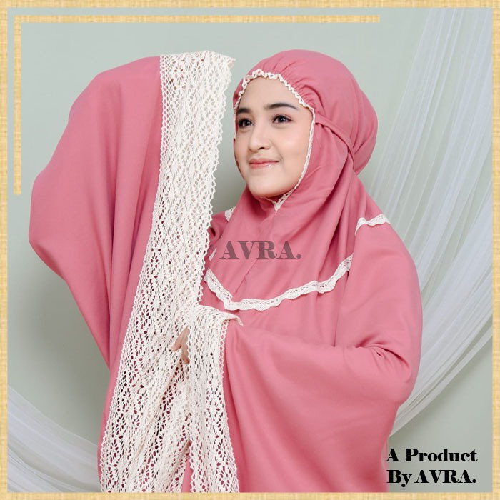 Mukena Dewasa Jumbo Mukenah 2in1 Renda Bahan Rayon Katun Adem Lembut Premium Berkualitas