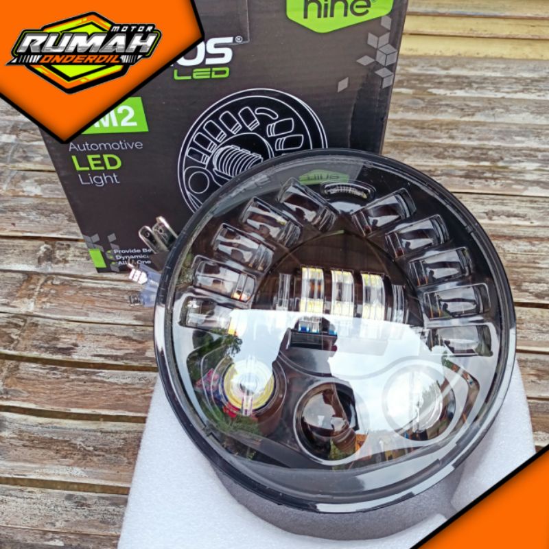 Lampu Daymaker 7 inci PNP Megapro Tiger Vixion Ninja R