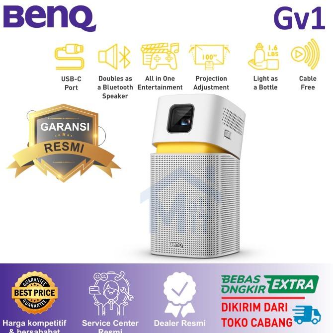 Proyektor BenQ GV1 GV-1 GV 1 Mini Portable WiFi Bluetooth Speaker Ori