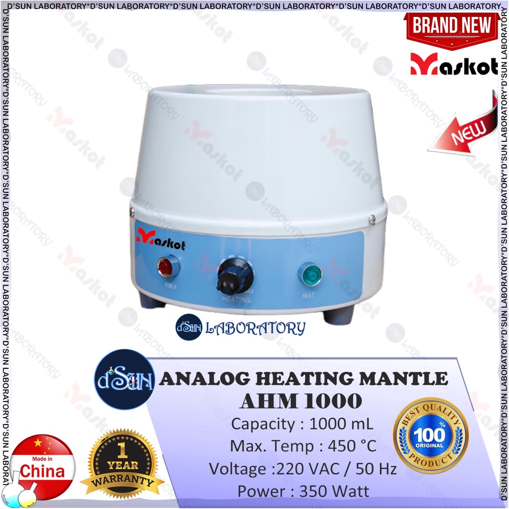 Jual AHM1000 ANALOG HEATING MANTLE 1000mL. MASKOT Shopee Indonesia