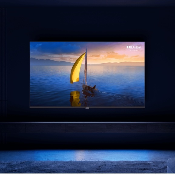 Xiaomi SMART TV A2 55&quot; Android Google 10 UHD 4K HDR10 Speaker Dolby Audio Layar Borderless