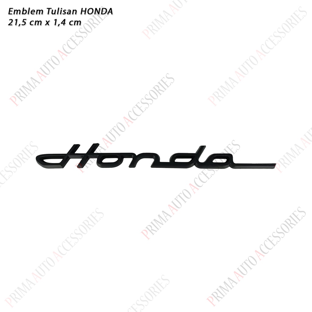 Emblem Mobil (Tulisan Latin) HONDA 21,5 cm harga satuan