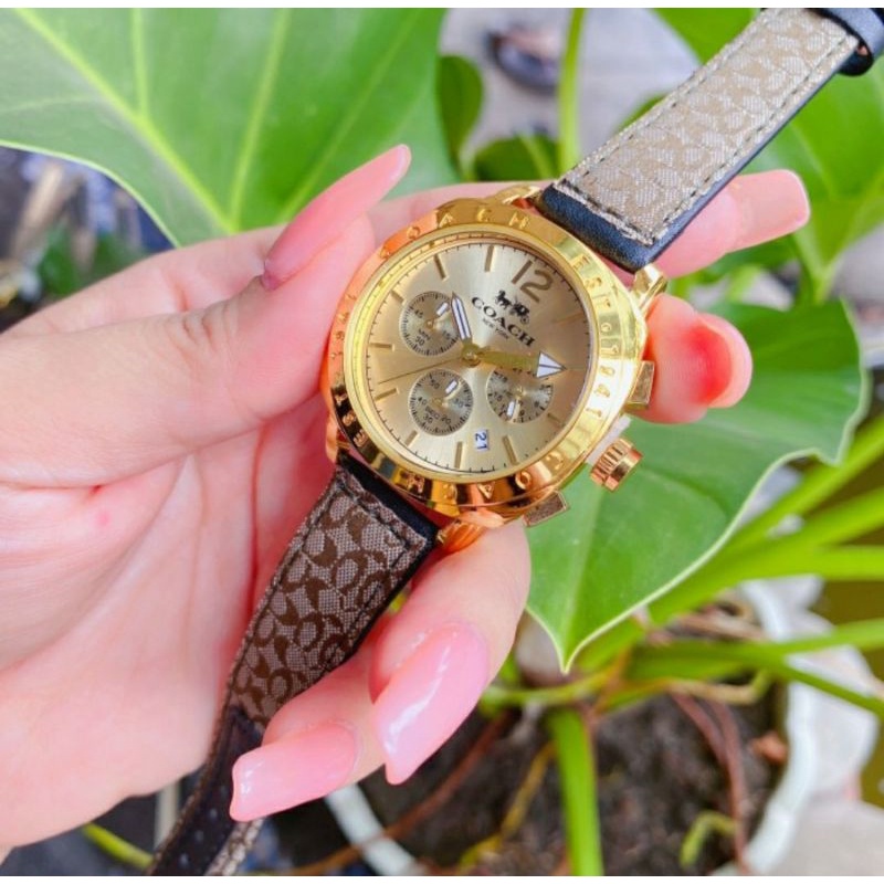 jam tangan wanita coach kulit