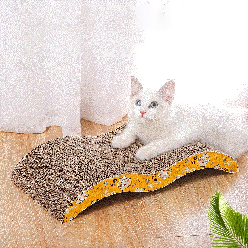 Pet’ oPedia  Kualitas Tinggi Tahan Lama Kertas Bergelombang Pet Kucing Scratching Pad Cat Scratch Board Cat Scratcher Karton