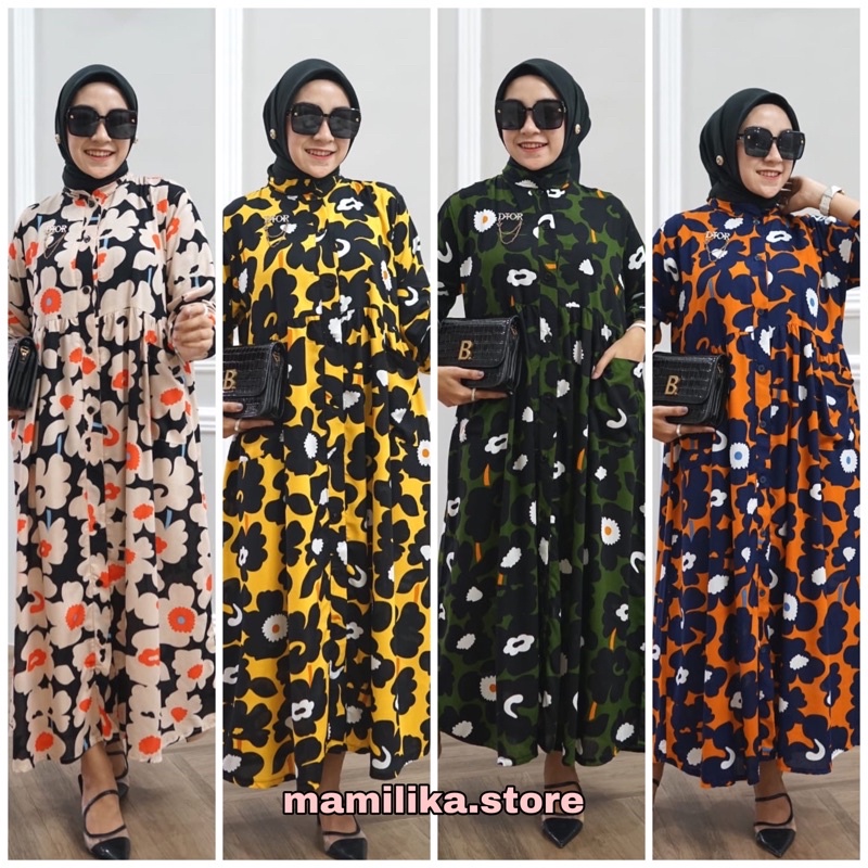 SANDRINA MIDI DRESS | MIDI DRESS MUSLIM  | MIDI DRESS MUSLIM  | MIDI DRESS RAYON   | MIDI DRESS PREMIUM