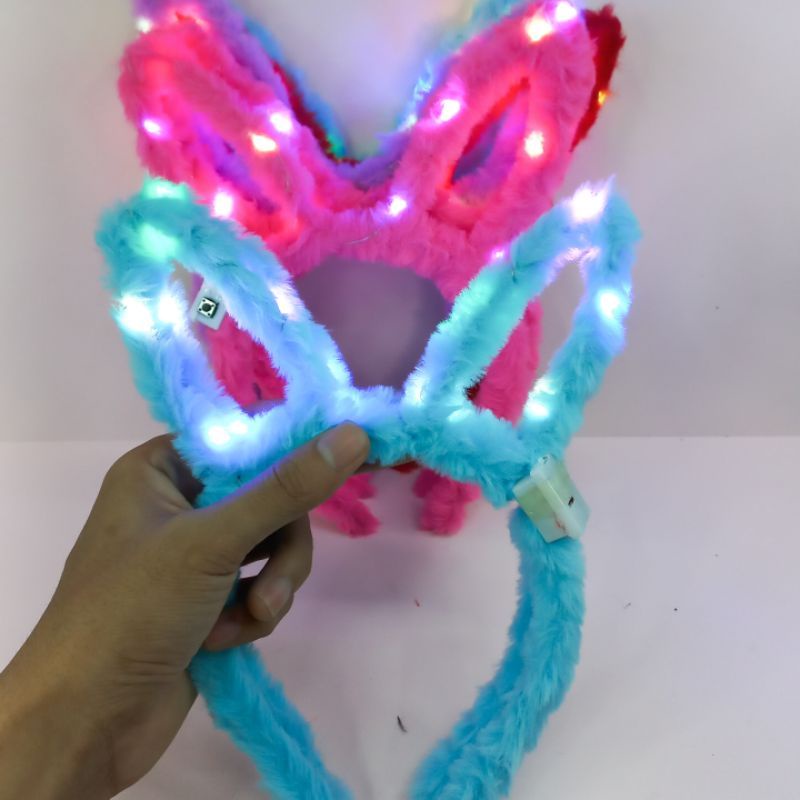 Bando Led Bando nyala Bando Rambut Kekinian Bando Viral Bando Kelinci