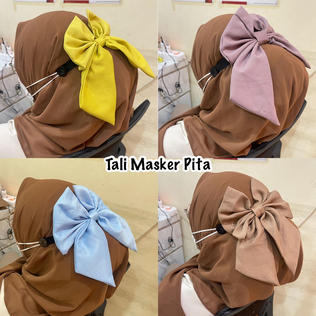 Konektor Masker Pita / Konektor Miniemouse / Starp Mask Pita Wanita / Strap masker kekinian/ Strap Masker/ Pengait Masker/Aksesoris Hijab Wanita