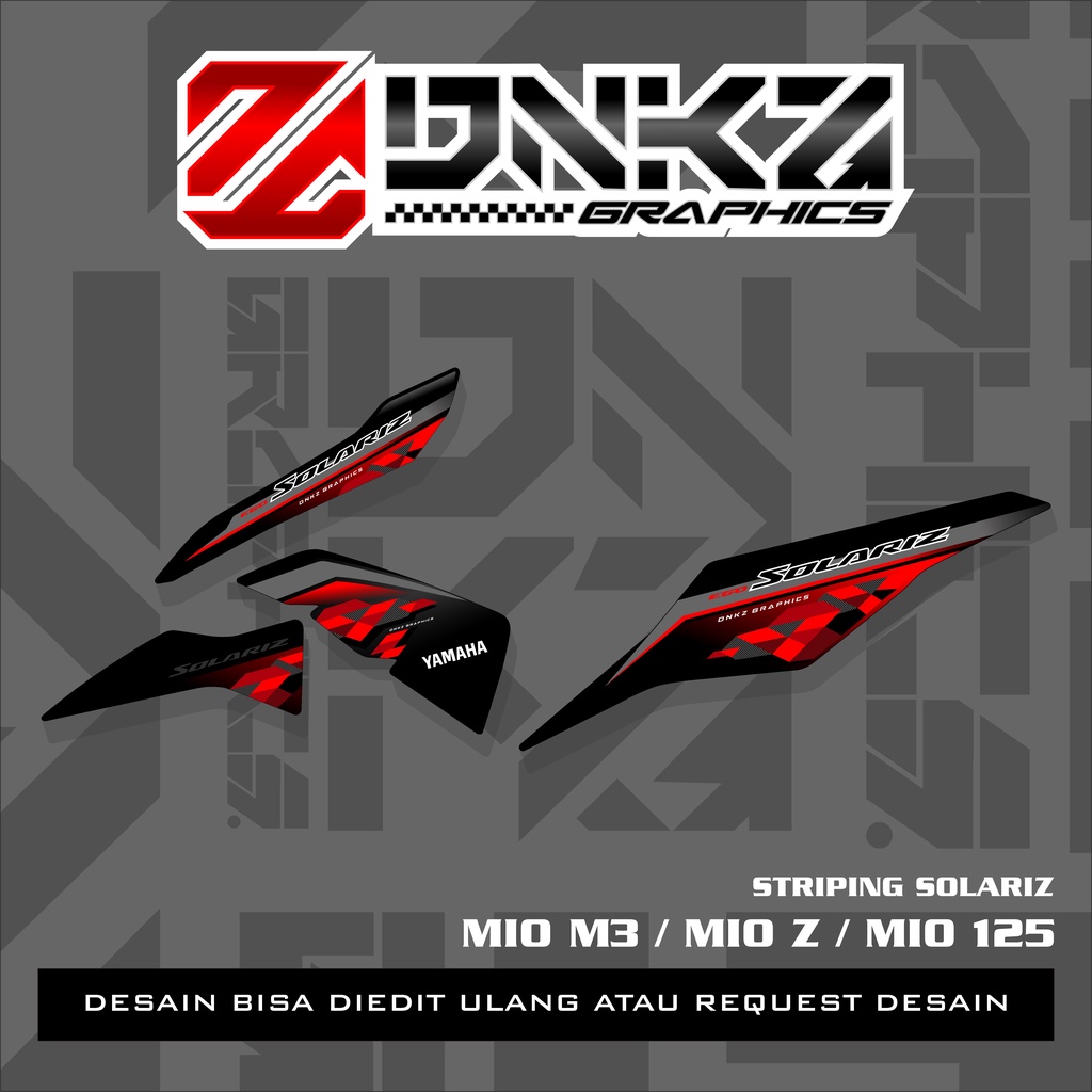 Stiker Mio M3/Z Decal Striping Standar Mio M3/Z Premium Solariz Standar DNKZ