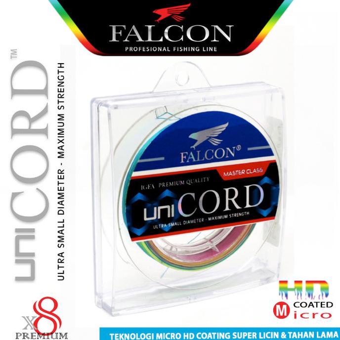 [Bayar DiTempat] Senar Benang Tali PE X8 Falcon Uni Cord 300M MICRO PE