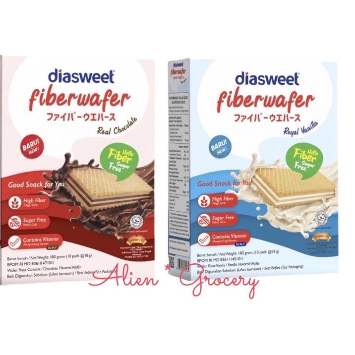 

DAPATKAN SEGERA Diasweet Lite Bite Fiber Wafer Diet Coklat Vanila 180gr$