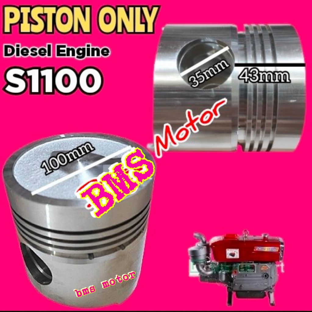 S1100 Piston Seher Mesin Diesel Dongfeng 16pk Fengtian Tian li Shark