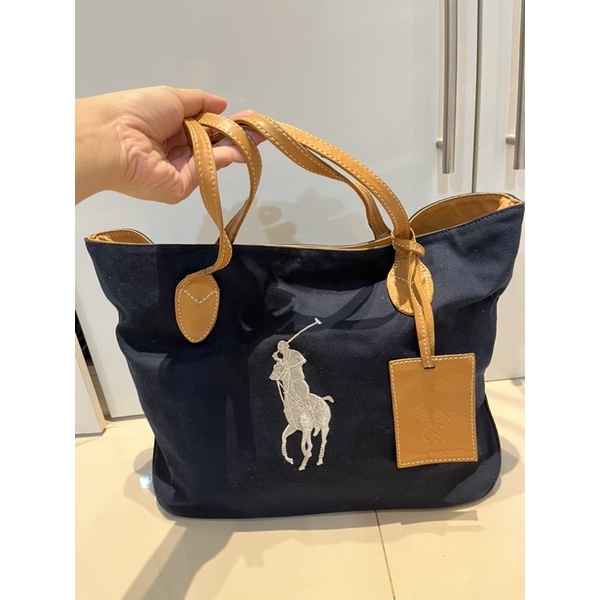 Preloved Polo Ralph Lauren Tote bag Original counter // Charles and keith aldo zara hnm