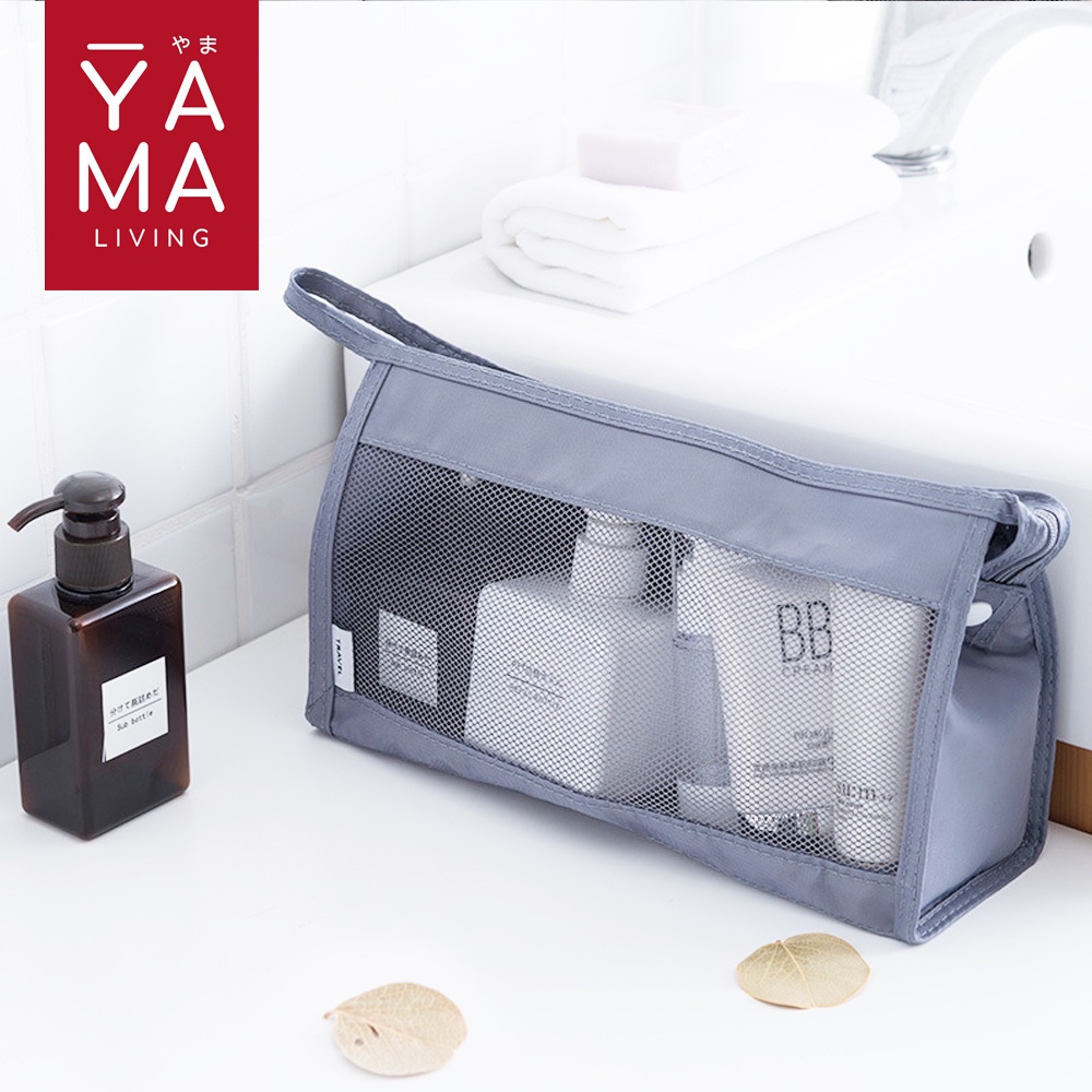 YAMA AMEYA Travel Toiletries Bag Tas Pouch Perlengkapan Alat Mandi Kosmetik Make Up