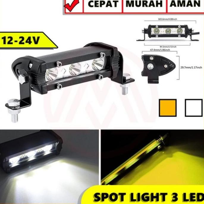 Jual Lampu Led Tembak Titik Sorot Work Light Bar Slim Cree V Mobil Shopee Indonesia