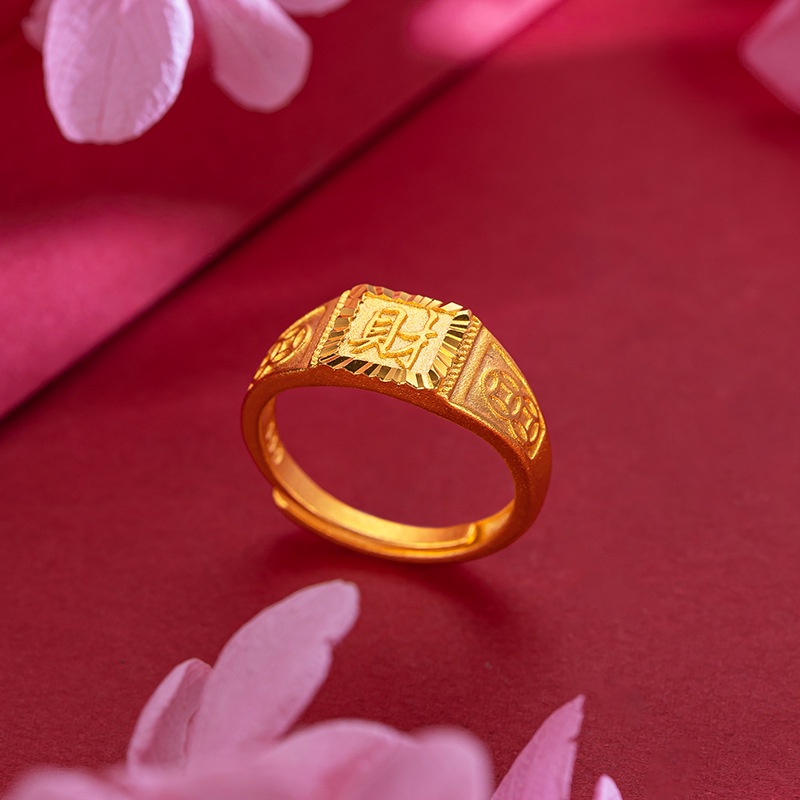 Goldkingdom Perhiasan Fashion Aksesoris Bangkok Emas Asli Kadar 375Ready Stock Uang Rejeki Halus Bisa Atur Pria Berhenti Lama Tidak Luntur