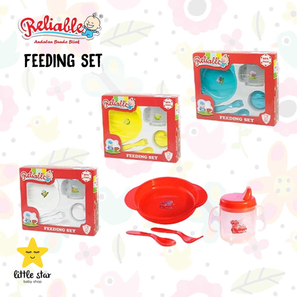 Reliable Feeding Set Bayi | Perlangkapan Makan Anak Cewek Cowok