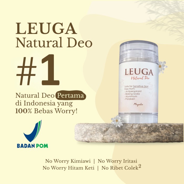 LEUGA NATURAL DEODORANT FOR SENSITIVE SKIN - BY HEGAR NATURAL