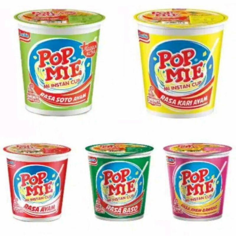 

♥️ SEMBAKO MURAH ♥️ Pop Mie Rasa Kuah Kari Ayam Bawang Baso Soto 75gram-Pasar murah bekasi