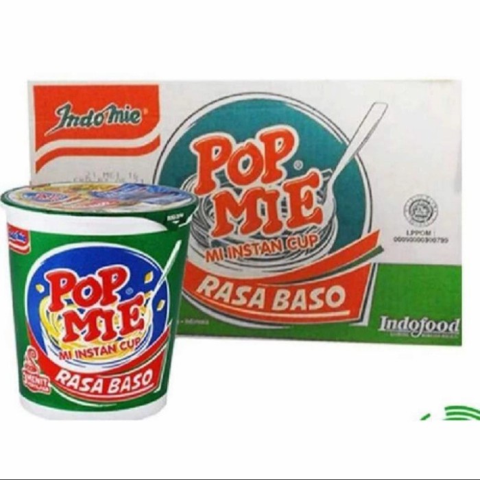 

⭐BISA COD⭐ Pop mie kuah rasa baso makanan instan ( 24 pcs )