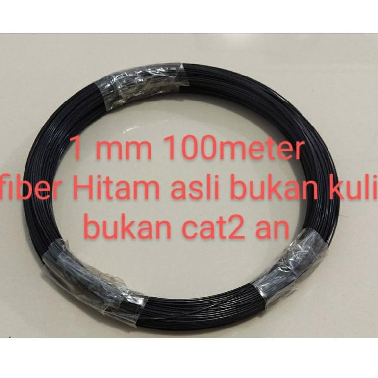 UZB.21De22υ– Ruji jeruji fiber roll warna hitam ukuran 1 mm ruji fiber hitam