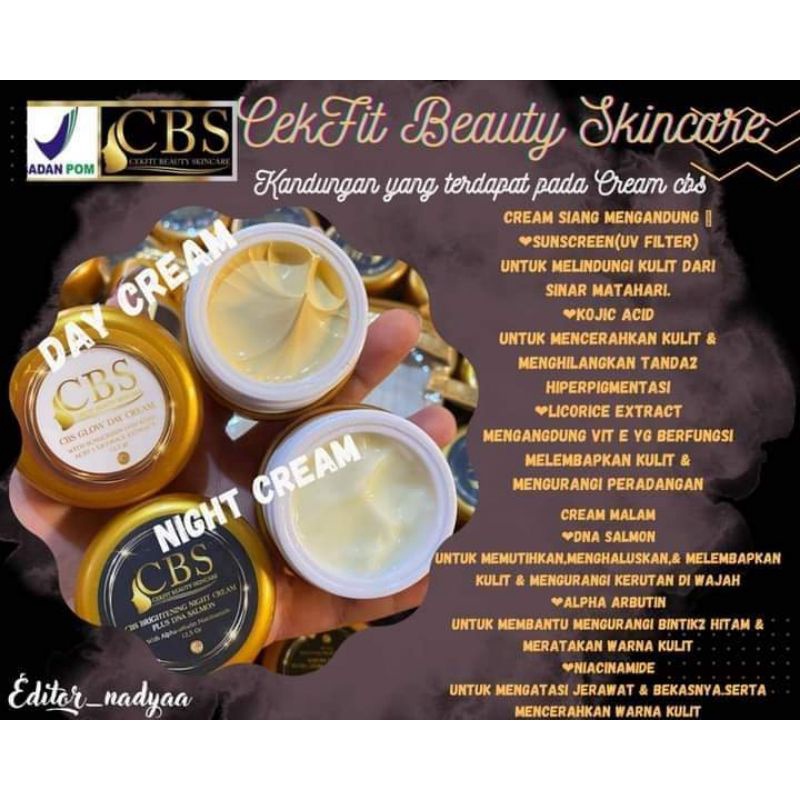 CBS skincare Cekfit beauty skincare Bpom RI