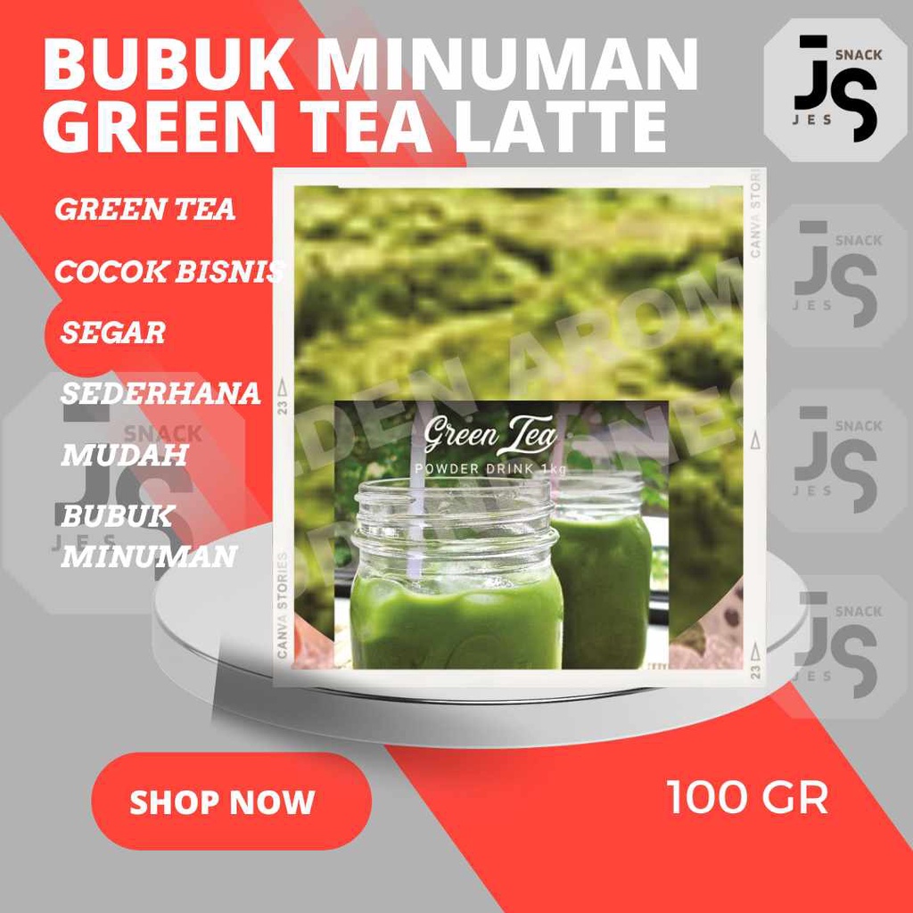 

Bubuk Minuman Premium - Bubuk Minuman Rasa Green Tea Latte - Green Tea Latte 100 gram