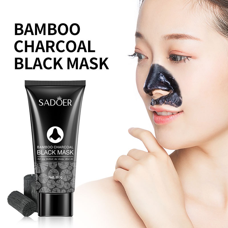 Unisex Blackhead Menghapus Charcoal Black Mask Masker Arang Masker Wajah Pembersih Komedo Menghapus Hidung Hitam