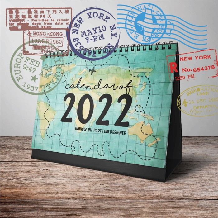 TERLENGKAP Harlow Kalender 2022 - Travelling Calendar Code 1991