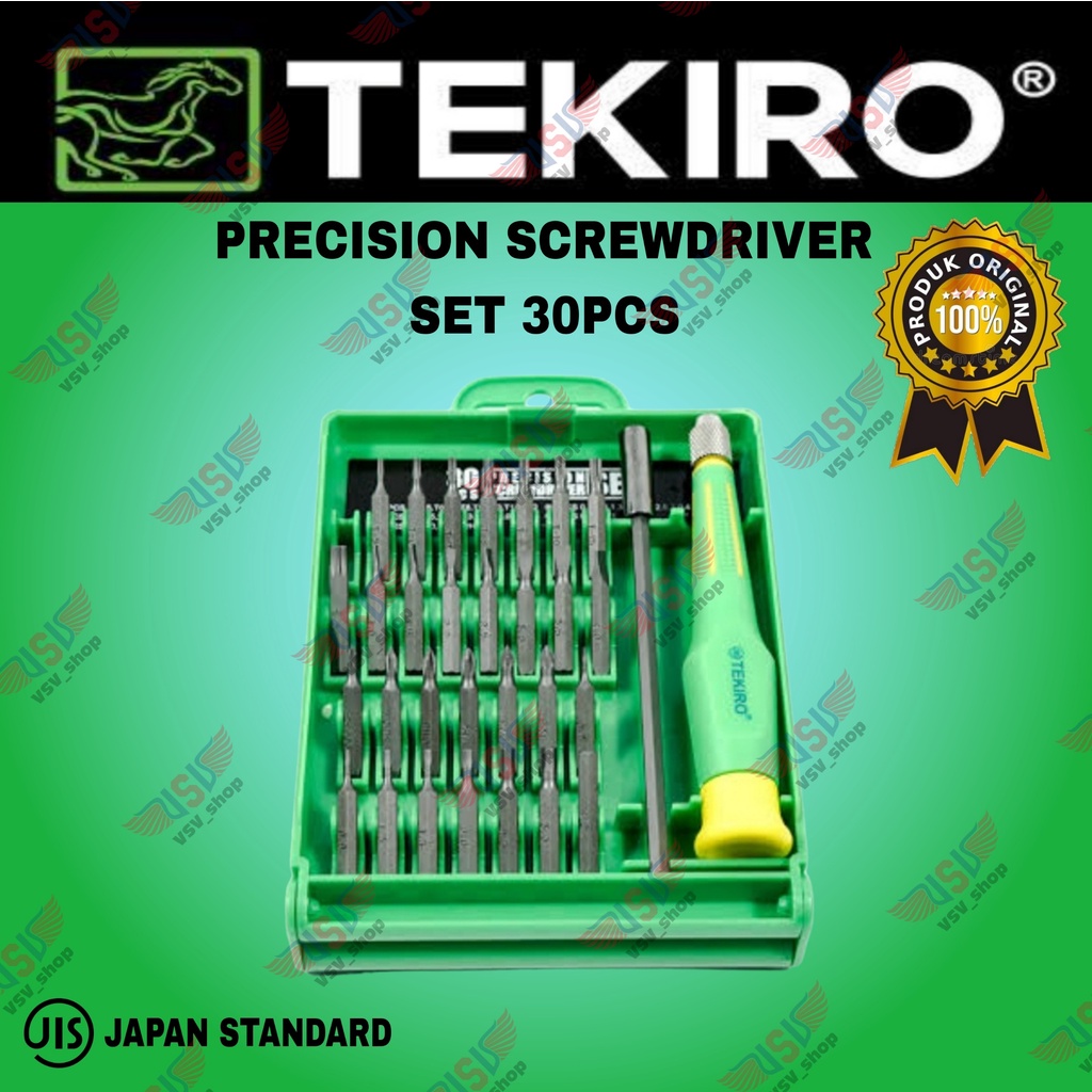 TEKIRO Obeng Presisi Set 30Pcs Obeng Jam HP Laptop Precision Screwdriver