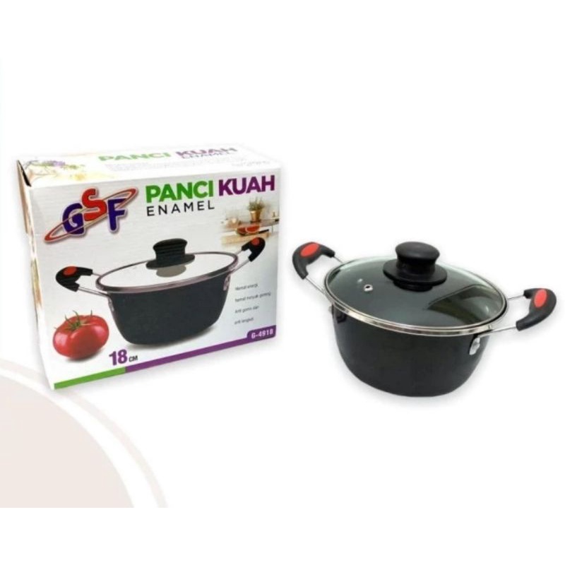 Panci Kuah Enamel Serbaguna GSF 18 Cm