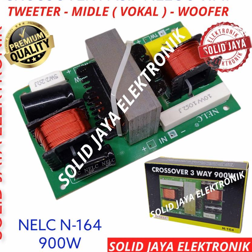 QBFG-78 KIT CROSSOVER 3 WAY 900W NELC N-164 TWEETER - VOKAL MIDLE - WOOFER KROSOVER KROSSOVER CROSOV