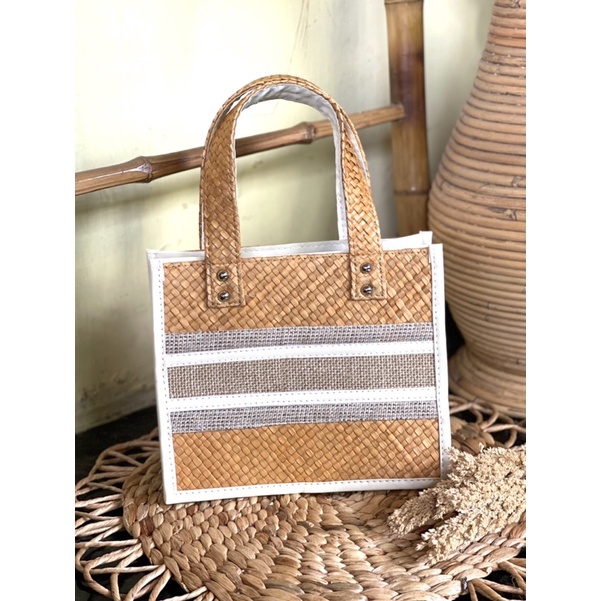 Hand Bag pandan list goni mini