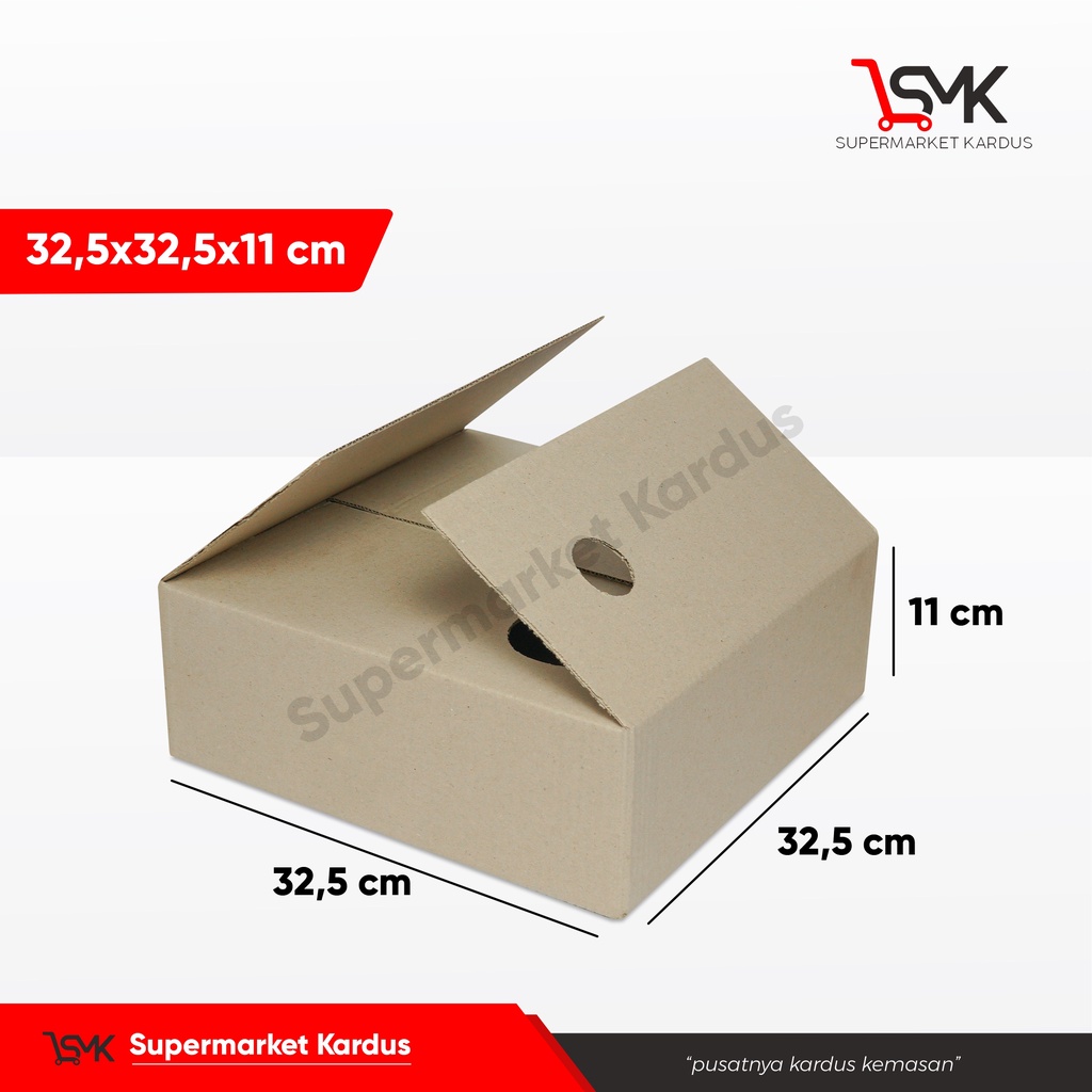

Box 325x325x11 cm (ABI-T11 MZK) Kardus/Karton/normal/AMDK/allmedium/tinggi11
