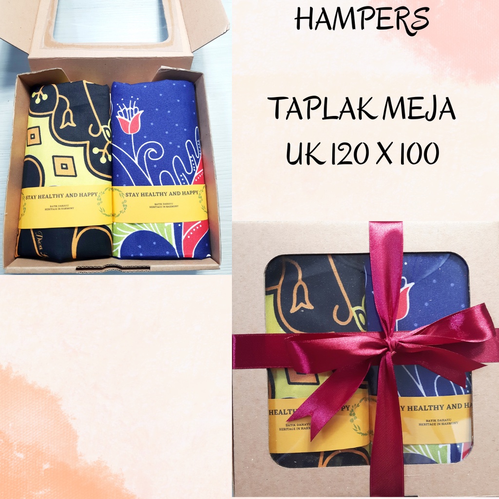 

Hampers Guru/Oleh Oleh Souvenir Khas Indonesia Taplak Meja Batik/Kenang Kenangan Khas Indonesia