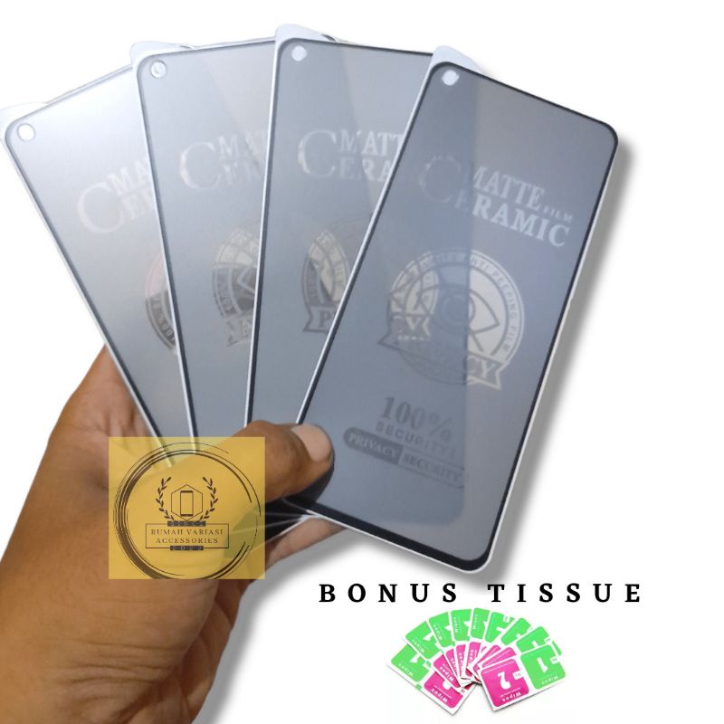 TG SPAY PRIVACY FULL CERAMIC TEMPERED GLASS REDMI NOTE 11 10S 11S 10