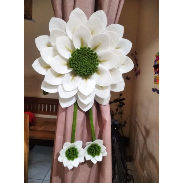 ikat gorden/tali gorden/ikat gorden bunga flanel