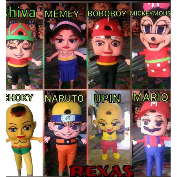 boneka badut Mampang, maskot, karakter, sewa